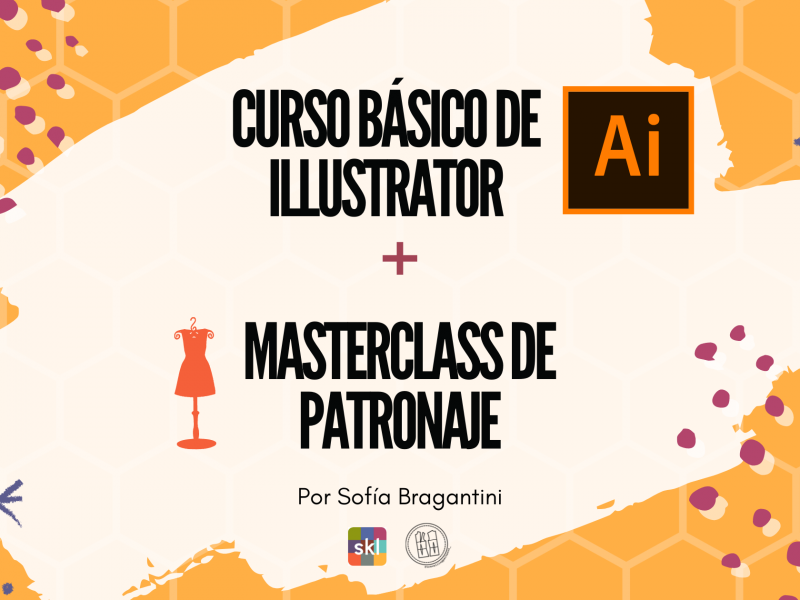 Curso básico de Illustrator + Masterclass de patronaje en Barcelona